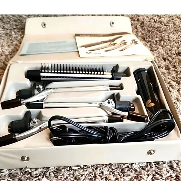 Windmere 4 Way Curls Vintage Curling Iron Set 4 in 1 